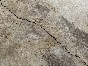 crack in concrete floor